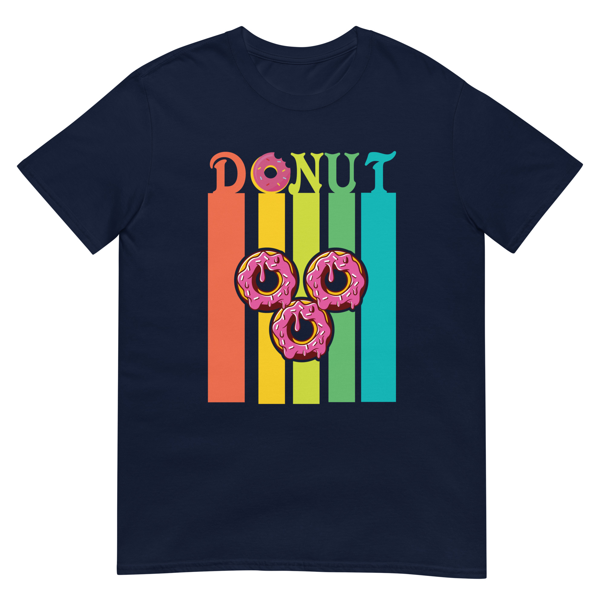 Cool Melting Donut Colors - Unisex Donut T-Shirt
