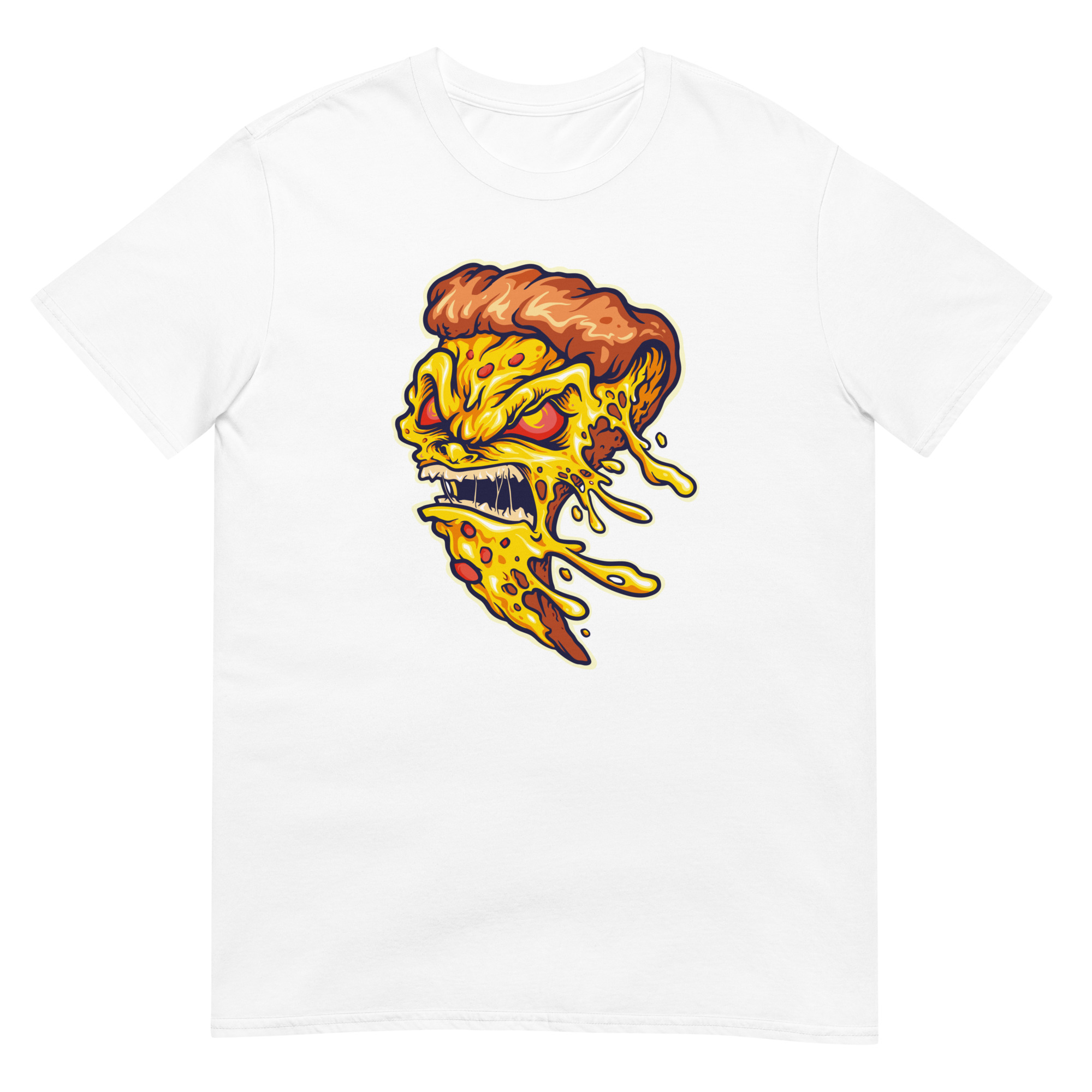 Creepy Pizza Slice - Unisex Pizza T-Shirt