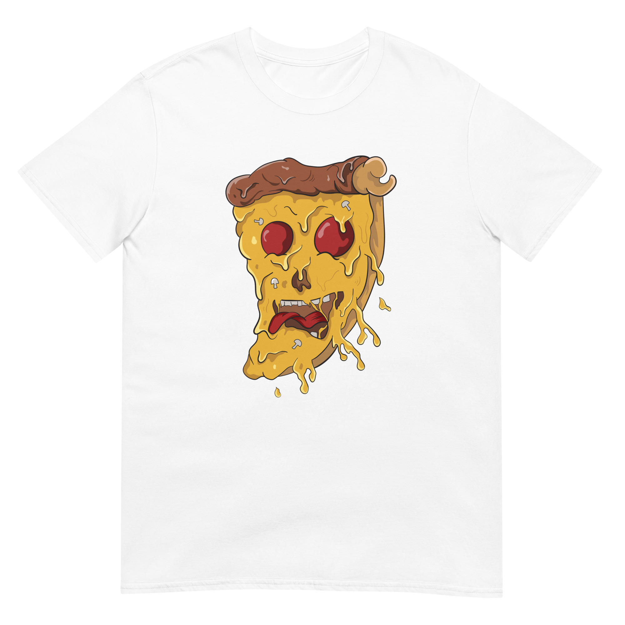 Creepy Cheesy Pizza Slice - Unisex Pizza T-Shirt