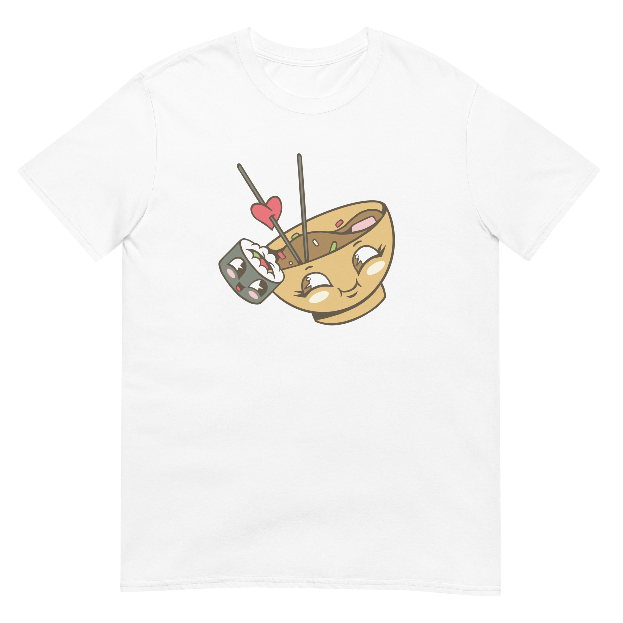 Happy Ramen Bowl And Sushi - Unisex Sushi T-Shirt