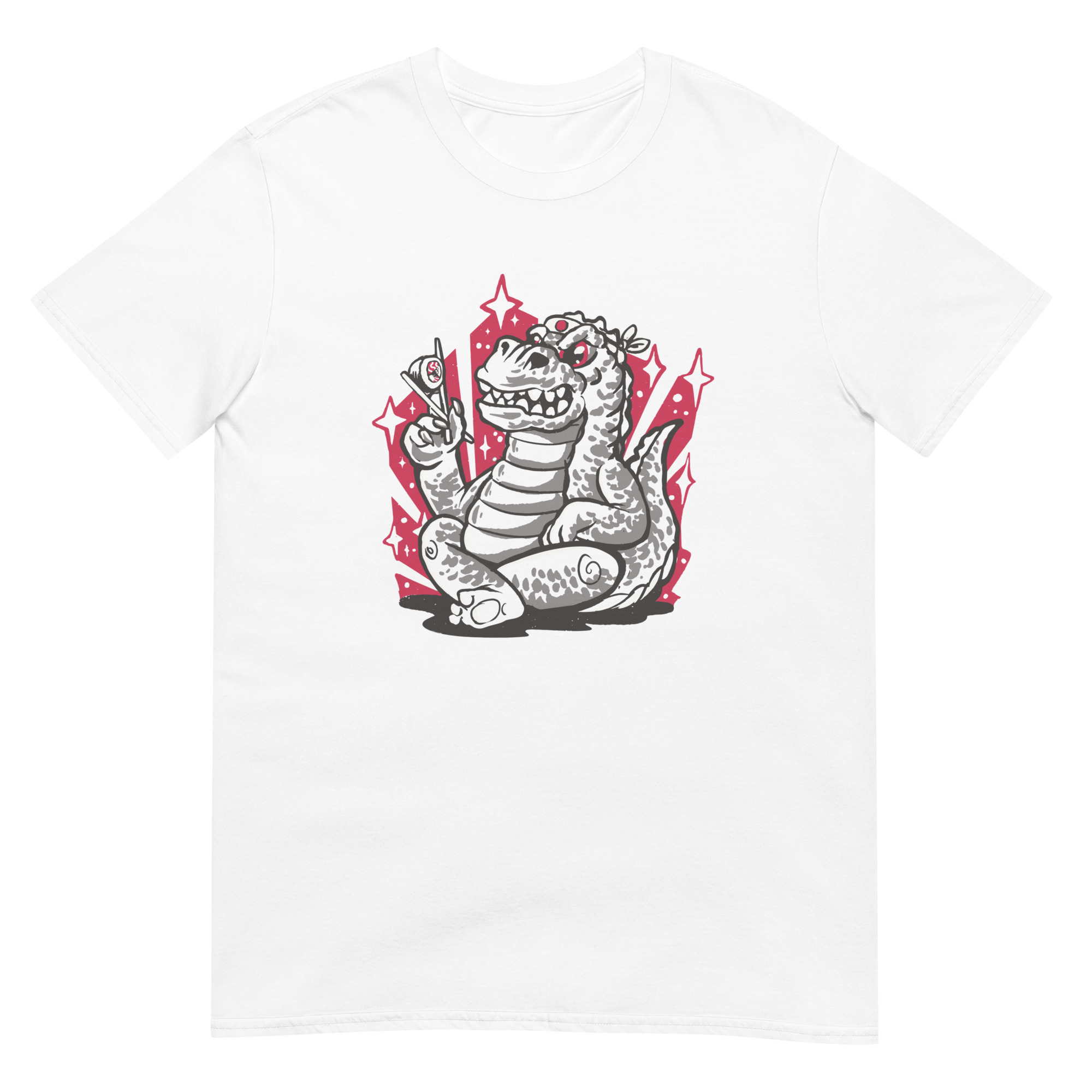 Godzilla Enjoys Sushi - Unisex Sushi T-Shirt