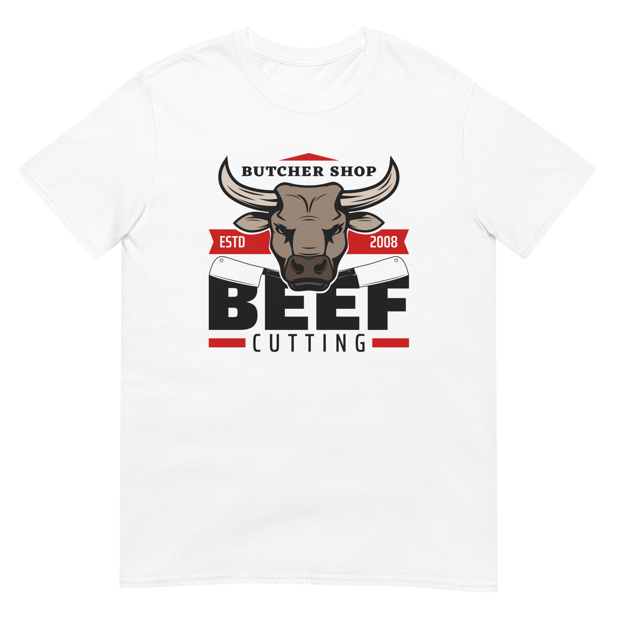 Butcher Shop Beef Cutting - Unisex Barbecue T-Shirt