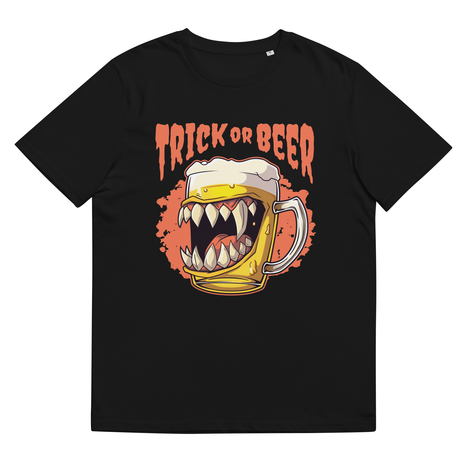 Trick Or Beer Halloween - Organic Unisex Beer T-Shirt