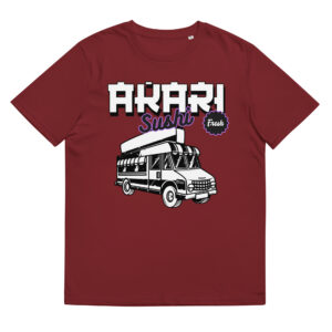 Akari Sushi Food Truck - Organic Unisex Sushi T-Shirt